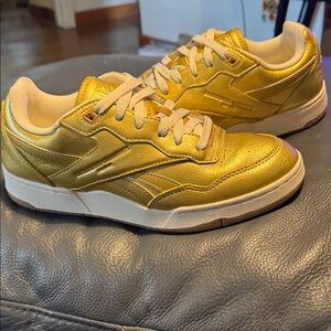 Engineered Garments for Reebok BB4000 II Metallic Gold Gum Rubber Sole sz 7